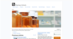 Desktop Screenshot of pharmacyschools.com
